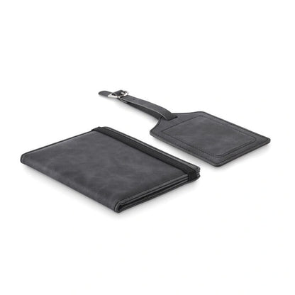 Paspoort- & Bagagelabelset – Grijs